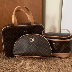 Cosmetics travel bags all three.